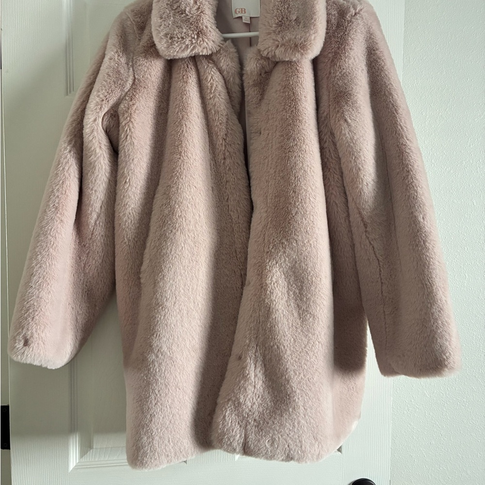 Gianni Bini Women's Soft Pink Teddy Jacket